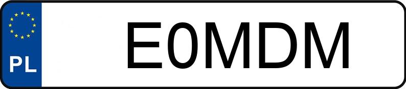 Numer rejestracyjny E0MDM posiada SKODA OCTAVIA RS Numer rejestracyjny E0MDM posiada SKODA OCTAVIA RS