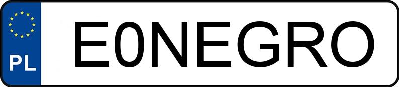 Numer rejestracyjny E0NEGRO posiada AUDI A6 Quattro 3.0 TFSI MR`11 E5 4G S tronic