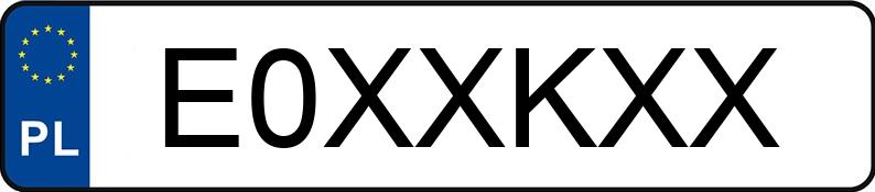 Numer rejestracyjny E0XXKXX posiada BMW X5 M50I