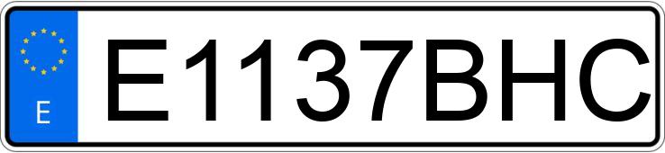 Numer rejestracyjny E1137BHC posiada AUSA C
