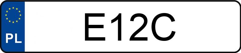 Numer rejestracyjny E12C posiada BMW 318 IS Numer rejestracyjny E12C posiada BMW 318 IS
