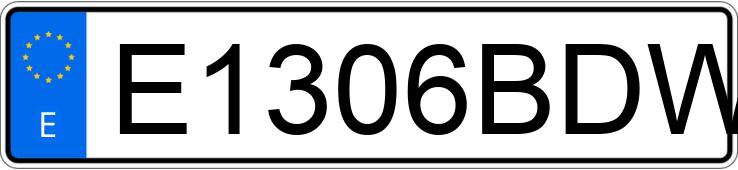 Numer rejestracyjny E1306BDW posiada SUZUKI LT Z