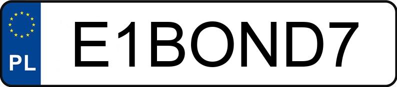 Numer rejestracyjny E1BOND7 posiada POLSKI FIAT 125P 1500 Numer rejestracyjny E1BOND7 posiada POLSKI FIAT 125P 1500