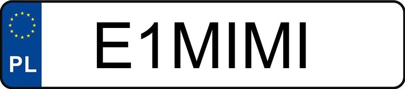 Numer rejestracyjny E1MIMI posiada PORSCHE Macan 2.0 MR`14 E6 Macan 2.0 MR`14 E6