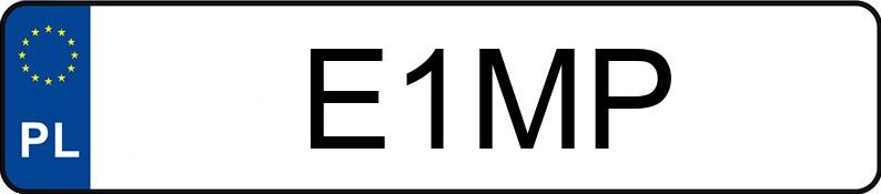 Numer rejestracyjny E1MP posiada DODGE CHALLENGER