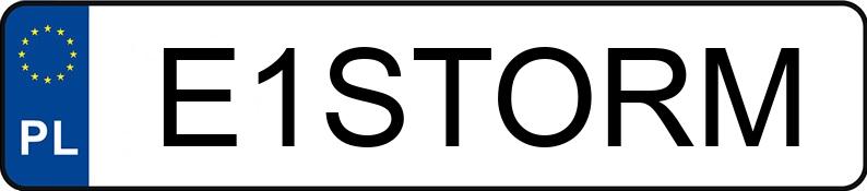 Numer rejestracyjny E1STORM posiada MERCEDES-BENZ GLC 200 D 4MATIC