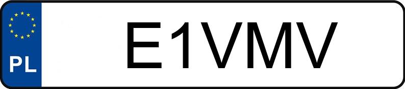 Numer rejestracyjny E1VMV posiada BMW 540i MR`16 E6 G30 xDrive Steptronic