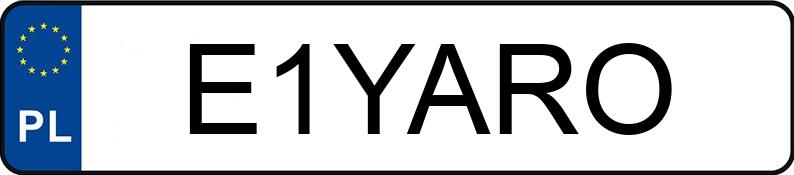 Numer rejestracyjny E1YARO posiada VOLKSWAGEN EOS Numer rejestracyjny E1YARO posiada VOLKSWAGEN EOS
