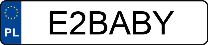 Numer rejestracyjny E2BABY posiada MERCEDES-BENZ 190 E 2.0 Kat. 201 190 E 2.0 Kat. 201