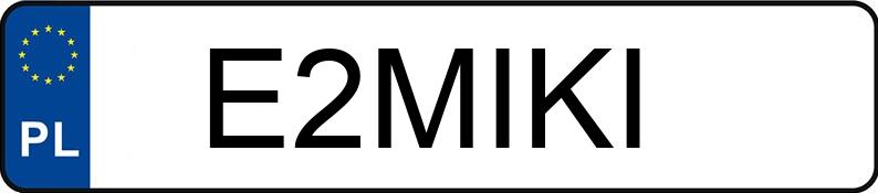 Numer rejestracyjny E2MIKI posiada PORSCHE 911 Carrera Coupe (991) MR`16 E6 GTS Aut.