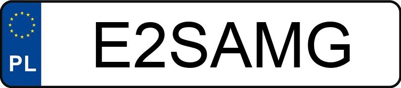 Numer rejestracyjny E2SAMG posiada MERCEDES-BENZ S 500 BlueEFFICIENCY MR`09 E5 221 S 500 BlueEFFICIENCY MR`09 E5 221