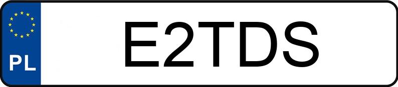 Numer rejestracyjny E2TDS posiada VOLVO FH VTA3T