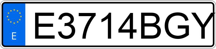 Numer rejestracyjny E3714BGY posiada LIEBHERR A