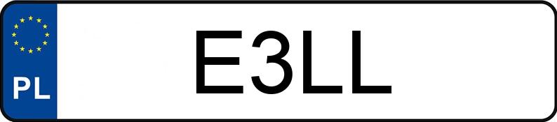 Numer rejestracyjny E3LL posiada DODGE Grand Caravan 3.6 Kat. MR`11 SXT Aut.