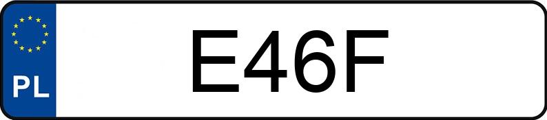 Numer rejestracyjny E46F posiada DODGE CHALLENGER Numer rejestracyjny E46F posiada DODGE CHALLENGER