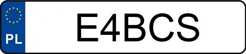 Numer rejestracyjny E4BCS posiada PORSCHE CAYENNE E-HYBRID