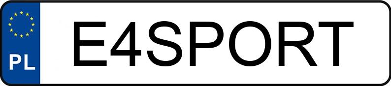 Numer rejestracyjny E4SPORT posiada HONDA Sportowe do 600 ccm CBR 600 F Numer rejestracyjny E4SPORT posiada HONDA Sportowe do 600 ccm CBR 600 F