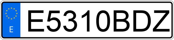 Numer rejestracyjny E5310BDZ posiada YAMAHA YFM 700 R