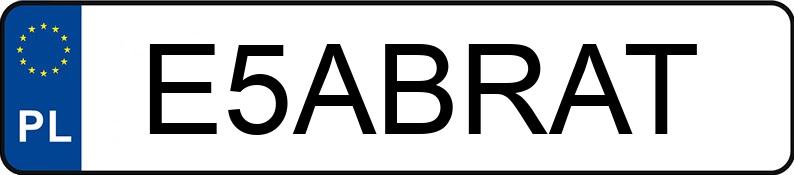 Numer rejestracyjny E5ABRAT posiada AUDI A5 Numer rejestracyjny E5ABRAT posiada AUDI A5