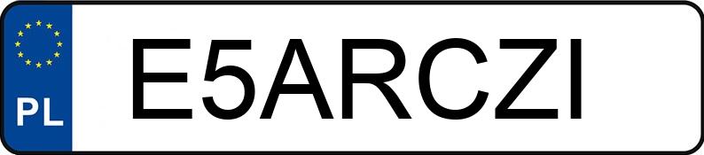 Numer rejestracyjny E5ARCZI posiada BMW 530D