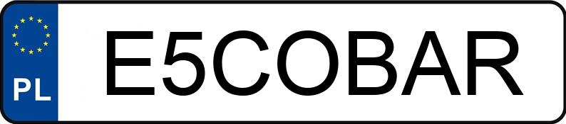 Numer rejestracyjny E5COBAR posiada FORD MUSTANG Numer rejestracyjny E5COBAR posiada FORD MUSTANG