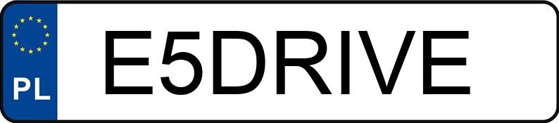 Il numero di registrazione E5DRIVE ha BMW M 550 3.0 Diesel MR`10 E5 F10 xDrive Steptronic