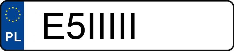 Numer rejestracyjny E5IIIII posiada MERCEDES-BENZ E 250 CGI Numer rejestracyjny E5IIIII posiada MERCEDES-BENZ E 250 CGI