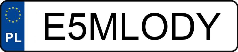 Numer rejestracyjny E5MLODY posiada BMW 120 Diesel MR`11 E5 F20/F21 120 Diesel MR`11 E5 F20/F21