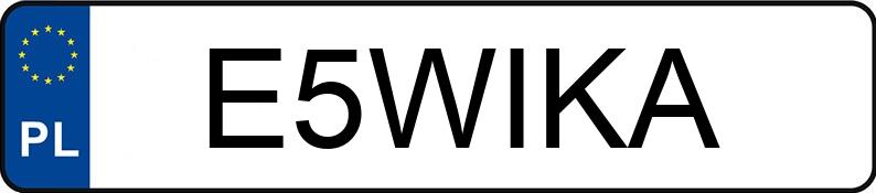 Numer rejestracyjny E5WIKA posiada YAMAHA Naked Bike od 600 ccm MT-07