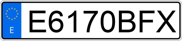 Numer rejestracyjny E6170BFX posiada DEUTZ FAHR (KHD) AGROPLUS