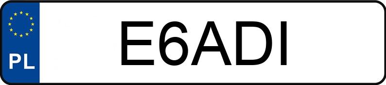 Numer rejestracyjny E6ADI posiada VOLKSWAGEN GOLF 4MOTION Numer rejestracyjny E6ADI posiada VOLKSWAGEN GOLF 4MOTION