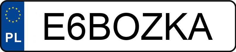 Numer rejestracyjny E6BOZKA posiada TOYOTA C-HR Numer rejestracyjny E6BOZKA posiada TOYOTA C-HR