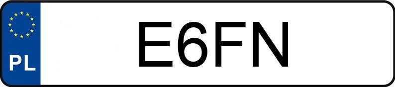 Numer rejestracyjny E6FN posiada SUBARU Forester 2.5 MR`06 E3 XT BAS