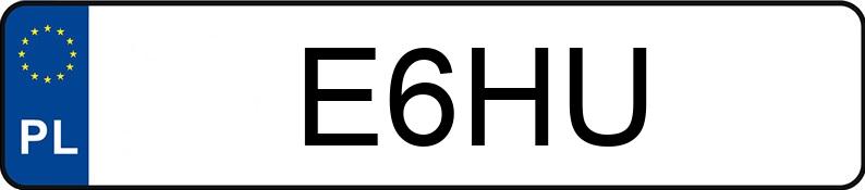 Numer rejestracyjny E6HU posiada FORD BRONCO BADLANDS