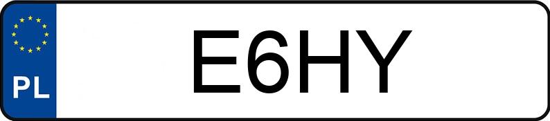 Numer rejestracyjny E6HY posiada MERCEDES-BENZ SL 500 Numer rejestracyjny E6HY posiada MERCEDES-BENZ SL 500