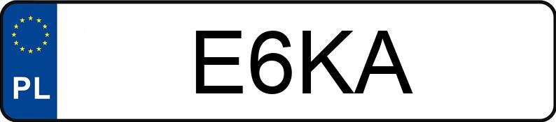 Реєстраційний номер E6KA має DODGE Grand Caravan 3.6 Kat. MR`11 GT Aut.