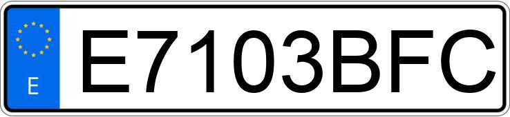 Numer rejestracyjny E7103BFC posiada RENAULT LAGUNA