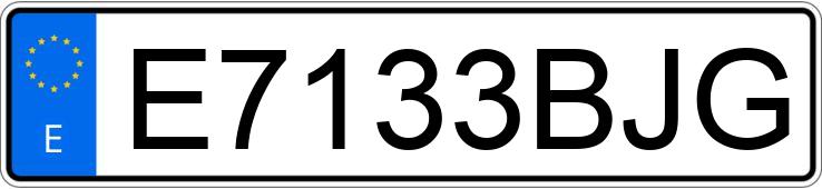 Numer rejestracyjny E7133BJG posiada BULTACO BRINCO