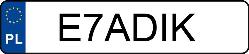 Numer rejestracyjny E7ADIK posiada BMW 525D Numer rejestracyjny E7ADIK posiada BMW 525D