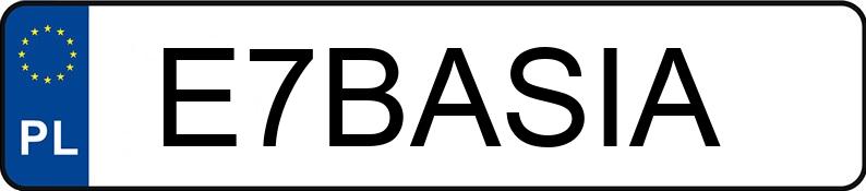 Numer rejestracyjny E7BASIA posiada MERCEDES-BENZ GLE 350 D 4MATIC