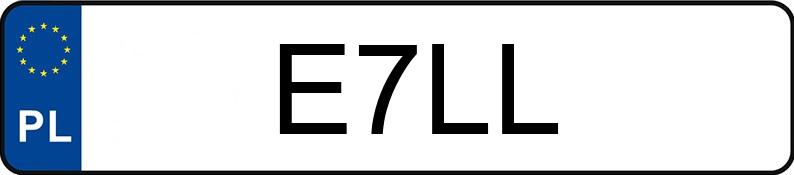 Numer rejestracyjny E7LL posiada DODGE CHARGER Numer rejestracyjny E7LL posiada DODGE CHARGER