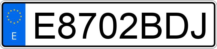 Numer rejestracyjny E8702BDJ posiada SUZUKI LT Z