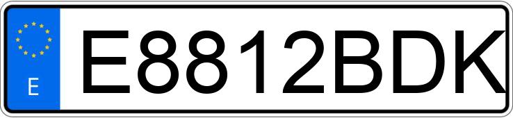 Numer rejestracyjny E8812BDK posiada SUZUKI LT Z