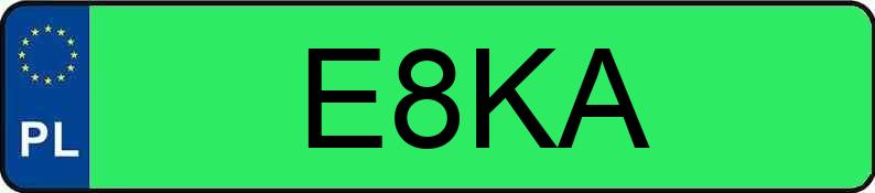 Numer rejestracyjny E8KA posiada TESLA CYBERTRUCK