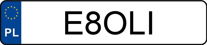 Numer rejestracyjny E8OLI posiada YAMAHA Sportowe do 600 ccm YZF-R 125 MR 19