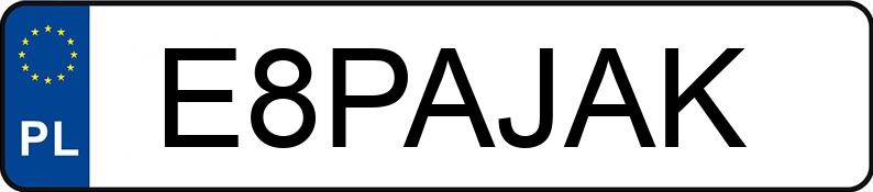 Numer rejestracyjny E8PAJAK posiada BMW 320i MR`04 E3 E90 320i MR`04 E3 E90 Numer rejestracyjny E8PAJAK posiada BMW 320i MR`04 E3 E90 320i MR`04 E3 E90