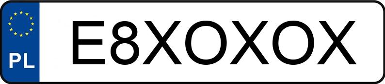 Numer rejestracyjny E8XOXOX posiada VOLKSWAGEN GOLF Numer rejestracyjny E8XOXOX posiada VOLKSWAGEN GOLF