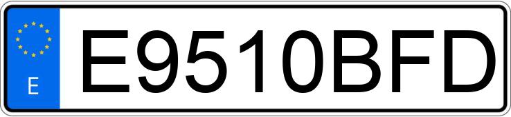 Numer rejestracyjny E9510BFD posiada KAWASAKI KLX 450