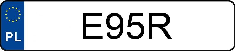 Numer rejestracyjny E95R posiada HONDA STREAM