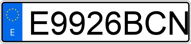 Numer rejestracyjny E9926BCN posiada SUZUKI LT Z